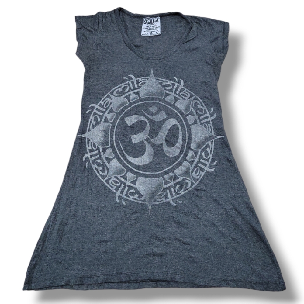 Graphic T-Shirt Size Small Sure Original Back To Basic Powered By Moon Flower Om